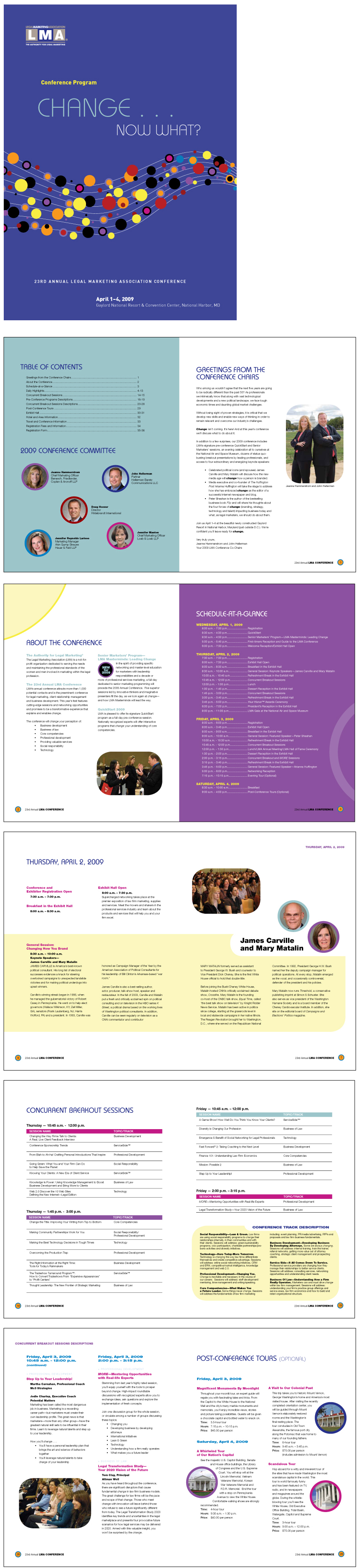 LMA Conference Brochure Layout