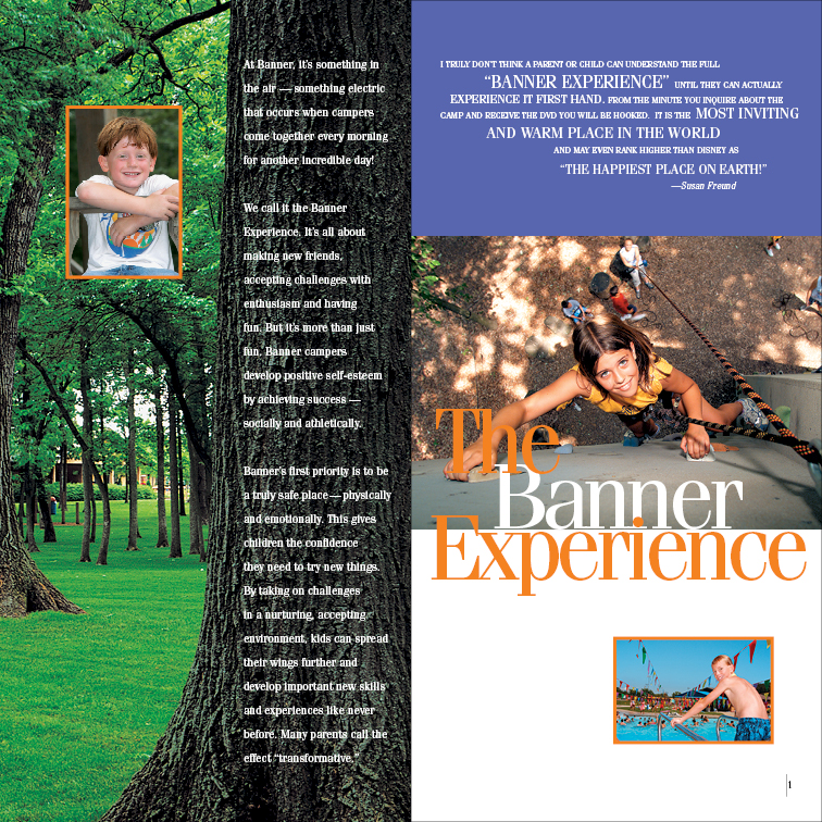 Banner Day Camp Brochure Allegro Design