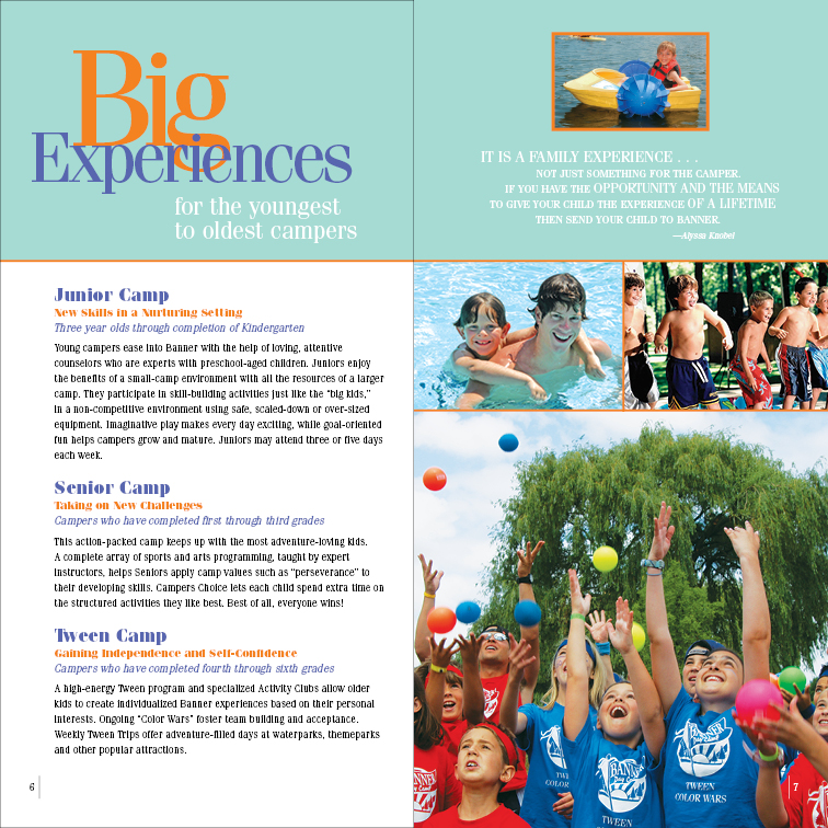 Banner Day Camp Brochure Allegro Design